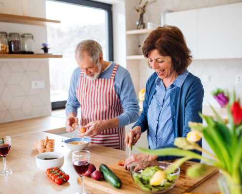 Summer’s Landing (55) Seniors cooking a meal