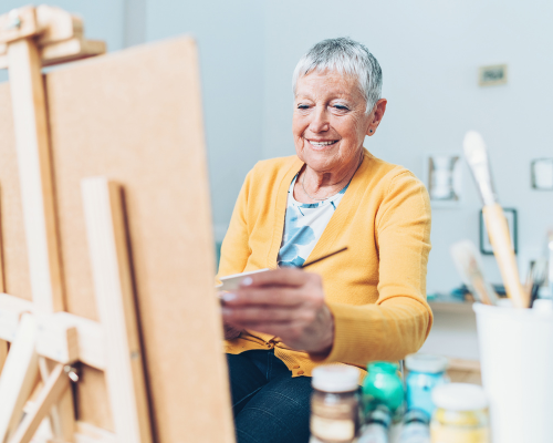 Summer’s Landing (47) Senior painting a picture