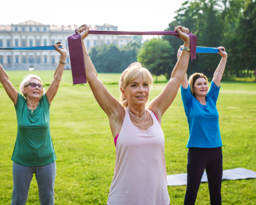 Summer’s Landing (9) Senior citizen fitness class