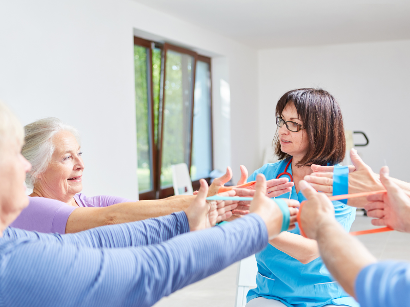 Summer’s Landing (2000 x 900 px) (800 x 800 px) (800 x 600 px) (16) Seniors in an exercise class