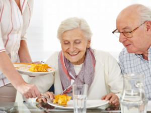 group at an assisted living program